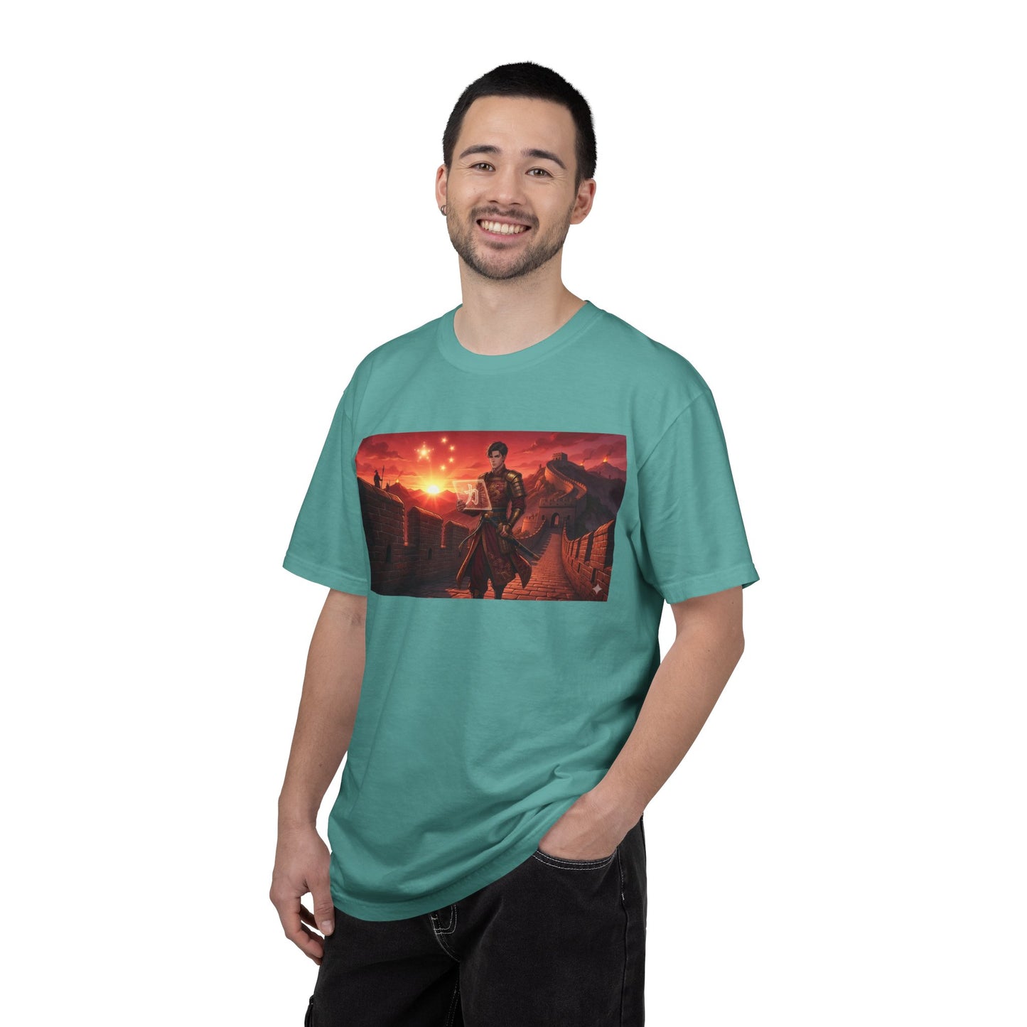 Scout Regiment Sunset T-Shirt — Anime Military Wall Scene