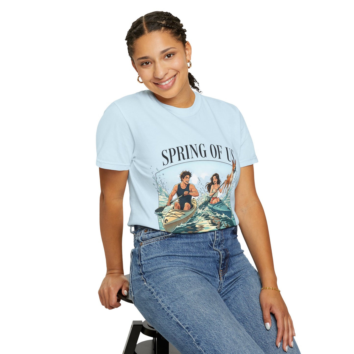 Spring of Us Kayaking T-Shirt — Retro Outdoor Adventure Tee