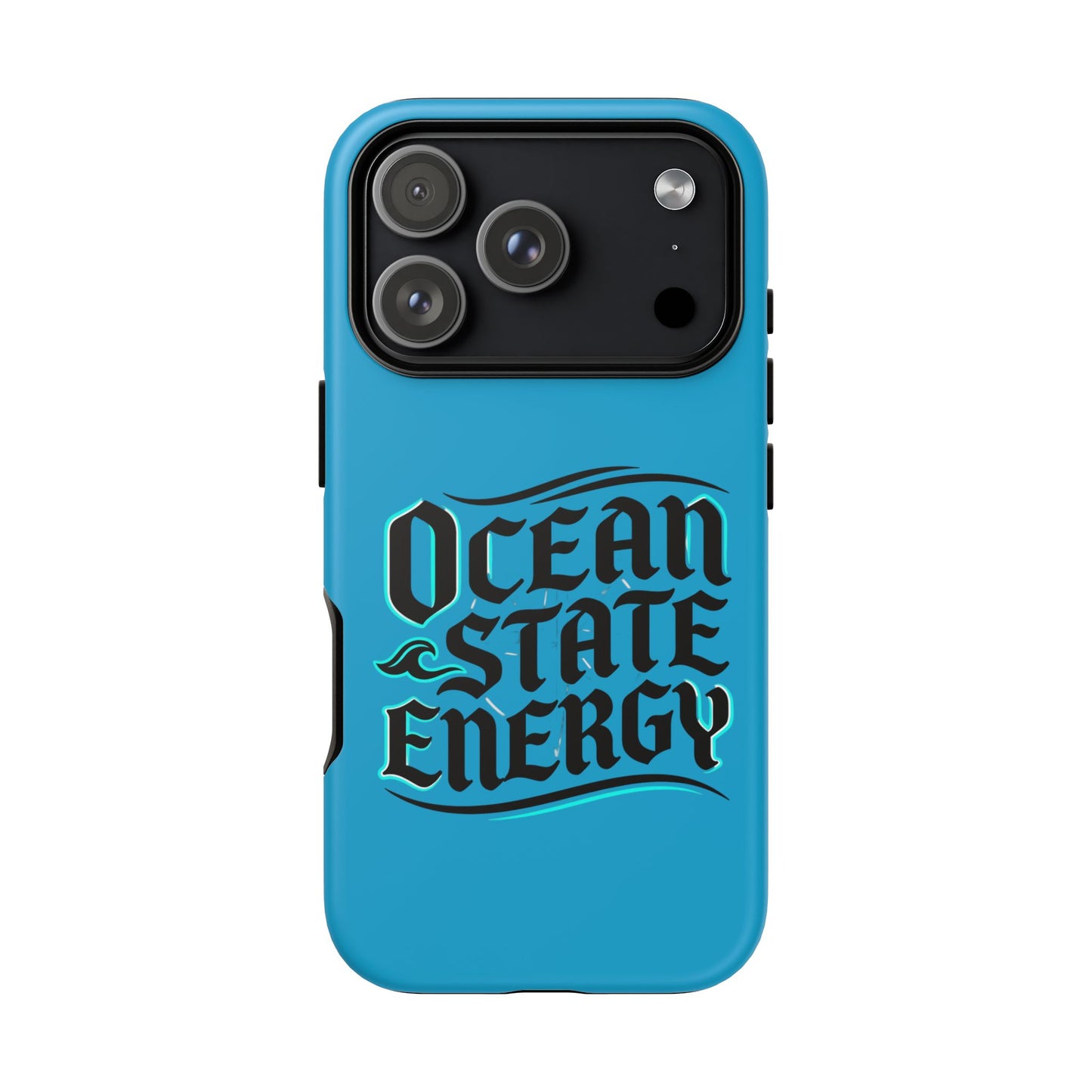 Ocean State Energy Phone Case — Tough Protective iPhone Cover with Nautical Script