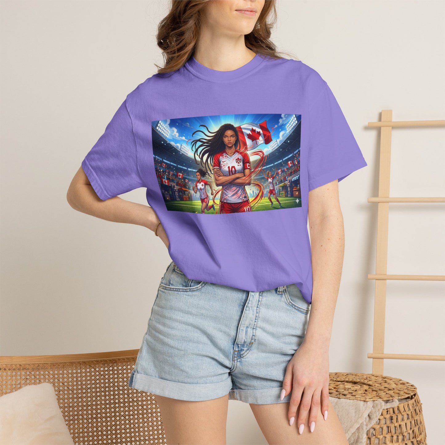 Soccer Star Canada T-Shirt — Women’s Team Jersey Graphic