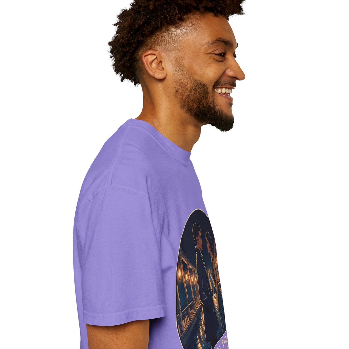 Romantic Night Stroll T-Shirt — "Even in the Quiet... We Shine" Graphic Tee