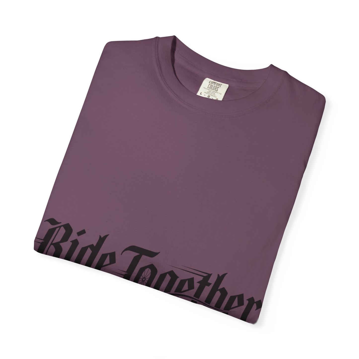 Ride Together T-Shirt — Gothic Script Motorcycle Tee