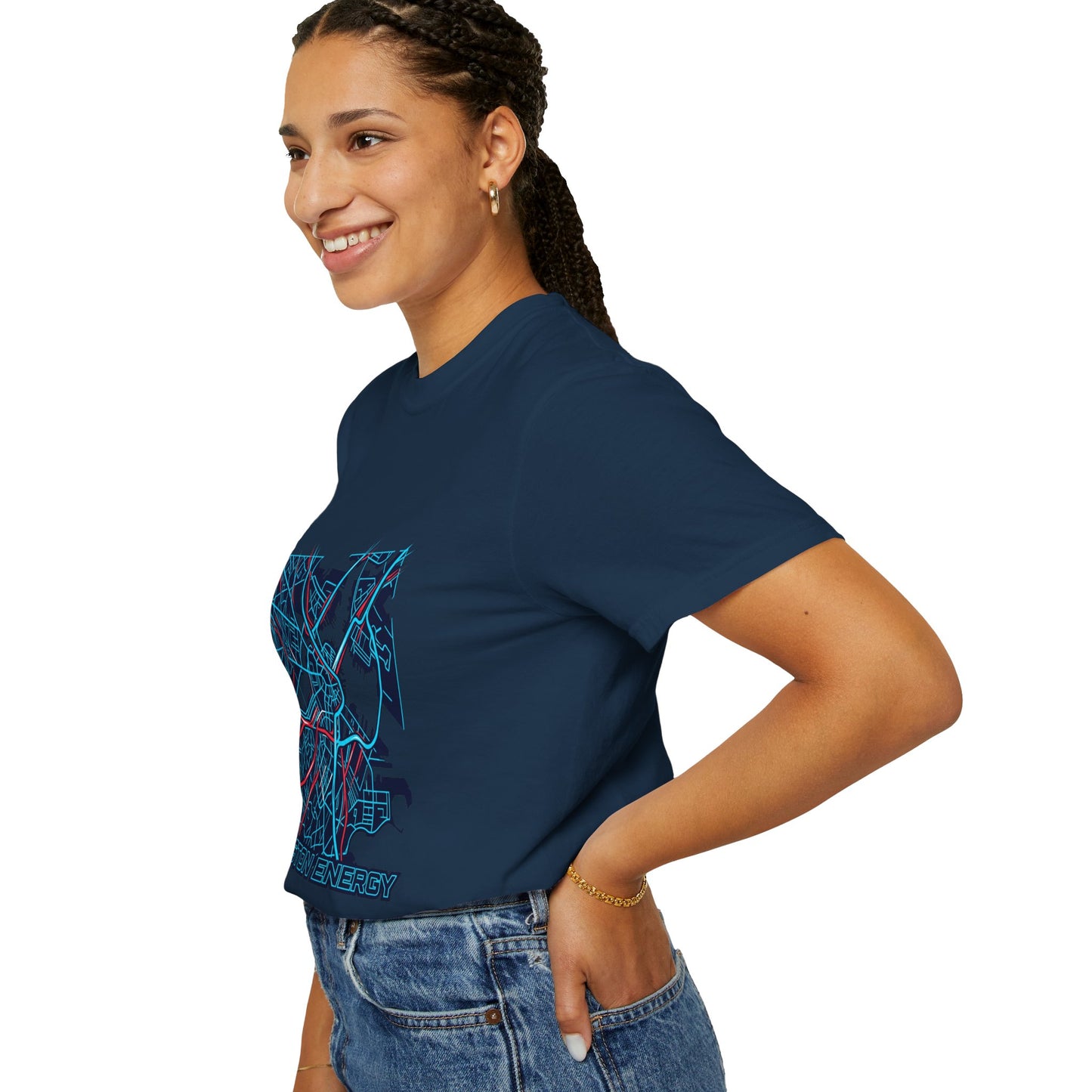 Boston Energy Map T-Shirt — City Map Graphic Tee