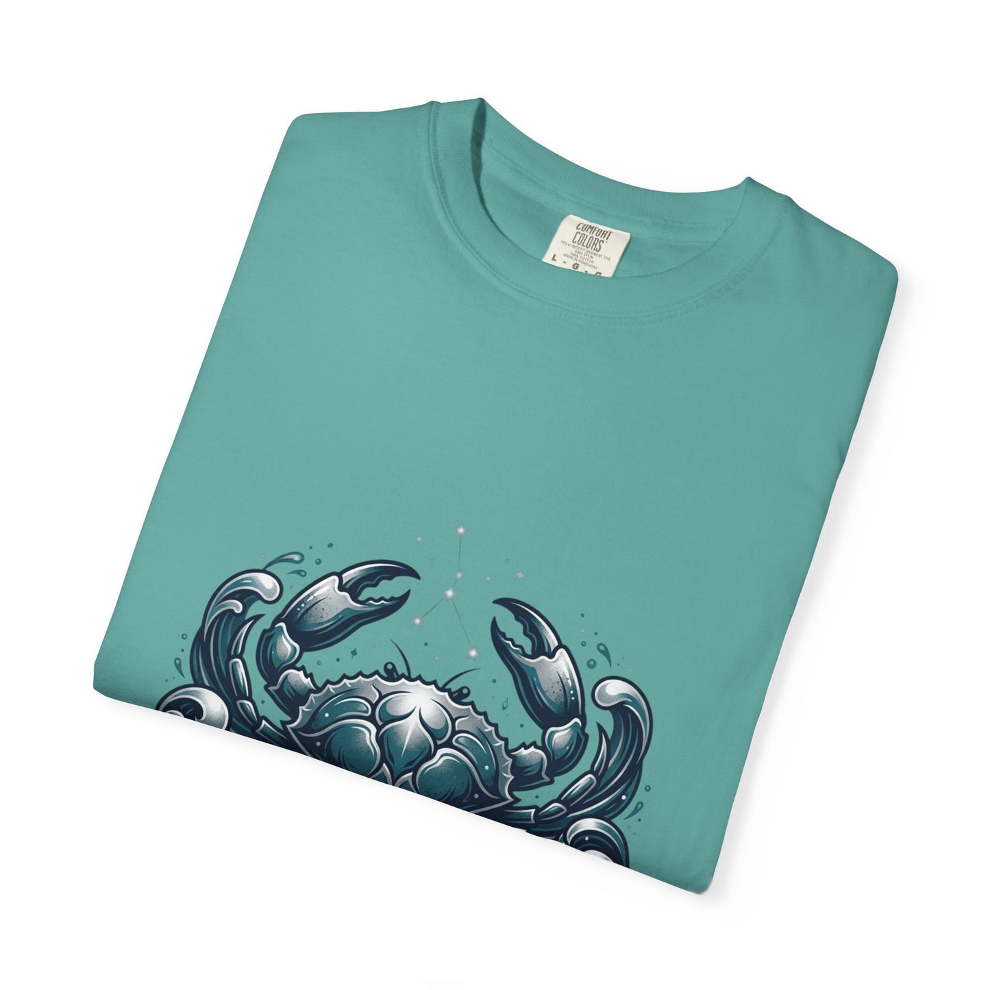 Cancer Zodiac T-Shirt — Stylized Crab Astrological Tee
