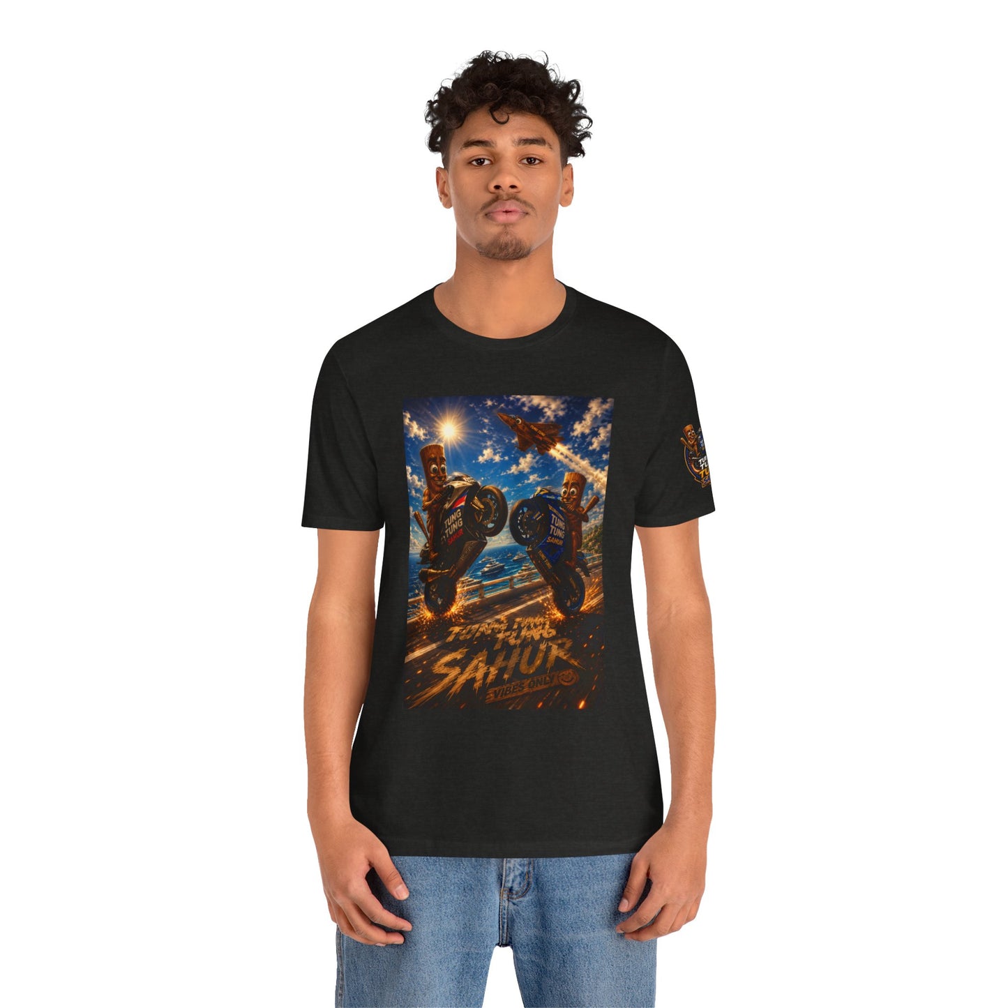 Motorcycle Stunt Tee — Sahara Riders Graphic T-Shirt