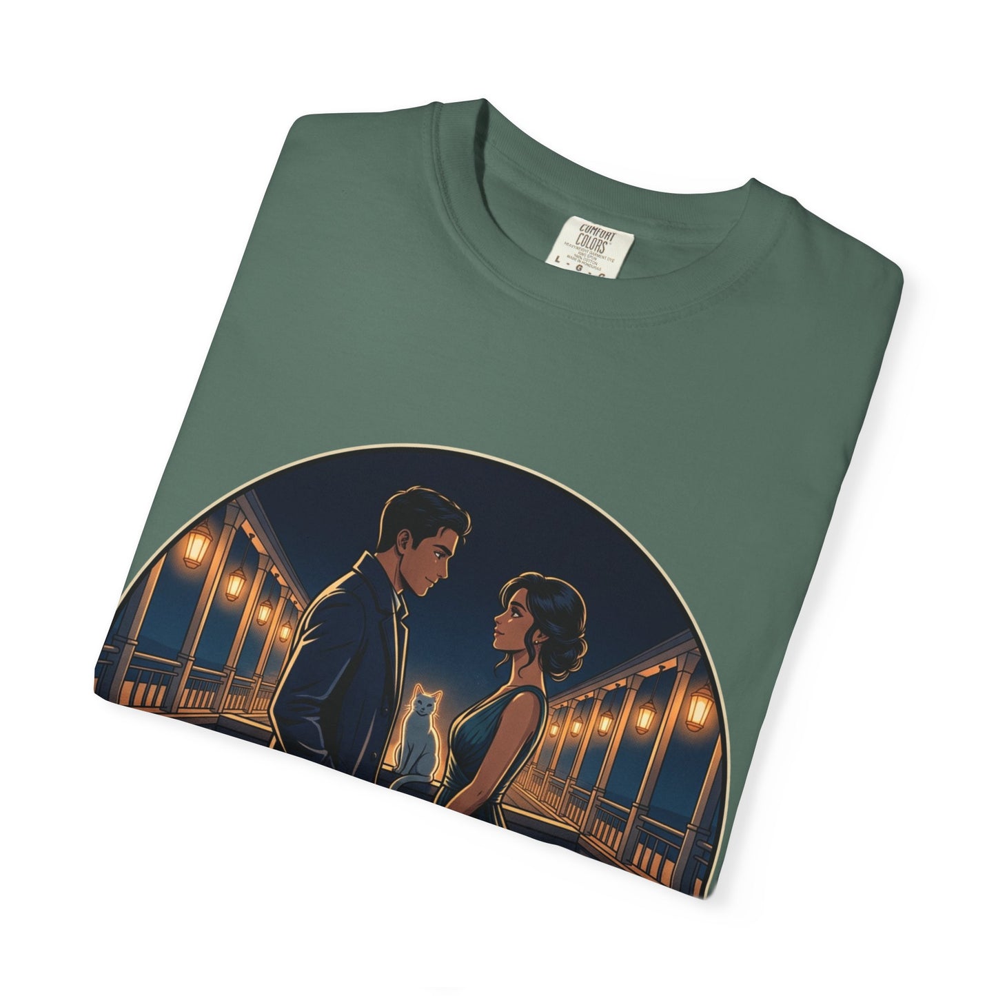 Romantic Night Stroll T-Shirt — "Even in the Quiet... We Shine" Graphic Tee