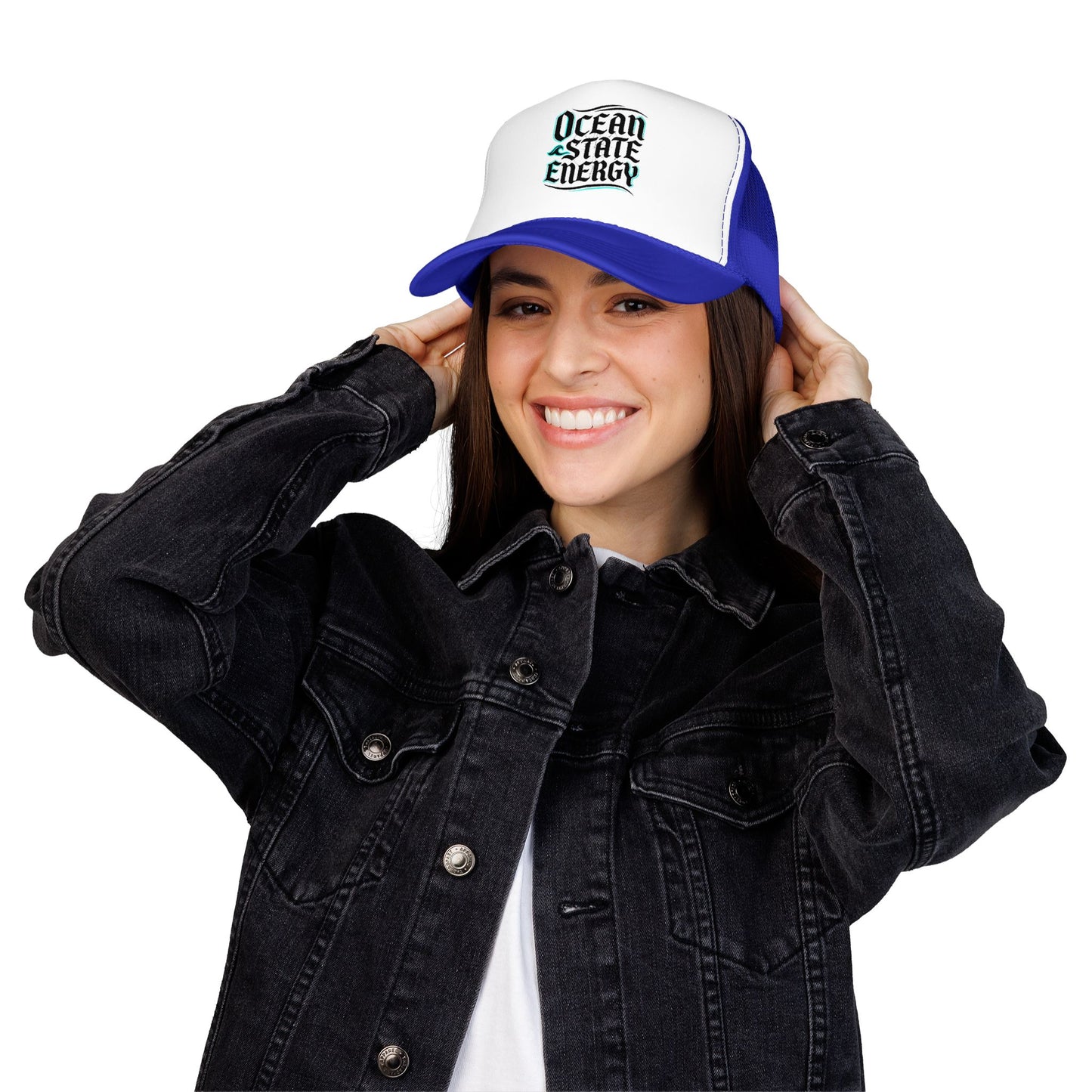 Clean Slate Energy Trucker Hat — Retro Script Foam Mesh Cap
