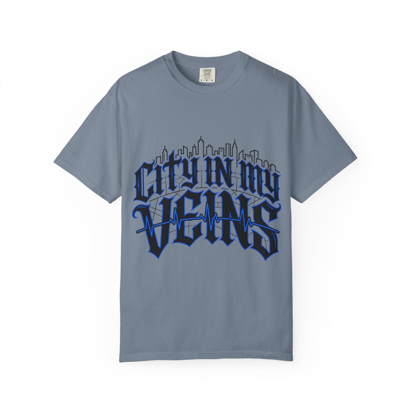 City in My Veins T-Shirt — Urban Skyline Graphic Tee