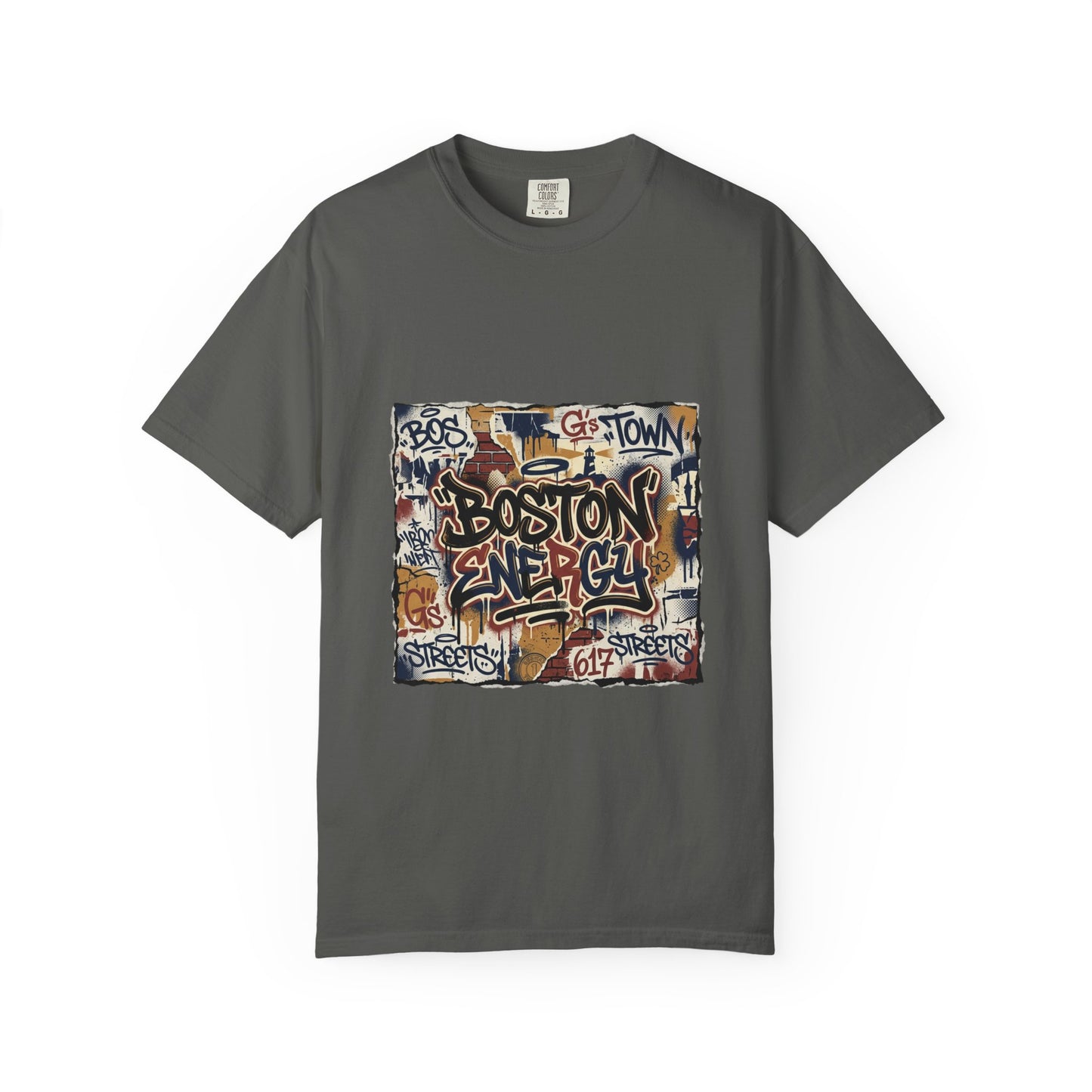 Boston Graffiti Tee — Urban Street Art T‑Shirt