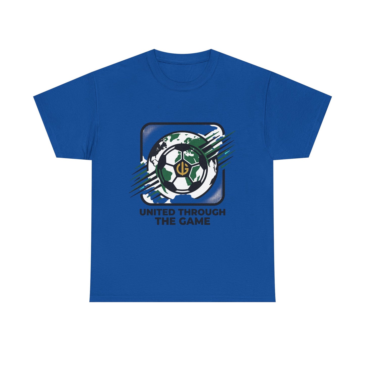 Soccer T-Shirt — "United Through the Game" Graphic Tee
