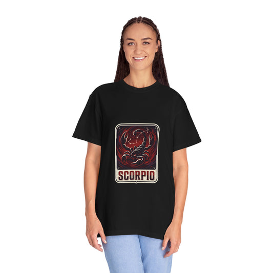 Scorpio Zodiac T-Shirt — Bold Red Scorpion Astrological Tee