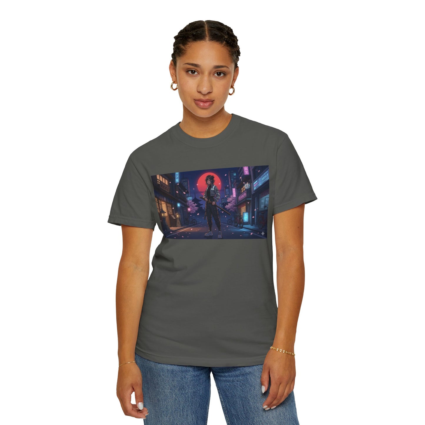 Japan — Samurai City Tradition + Nightscape T-Shirt —  Graphic Tee