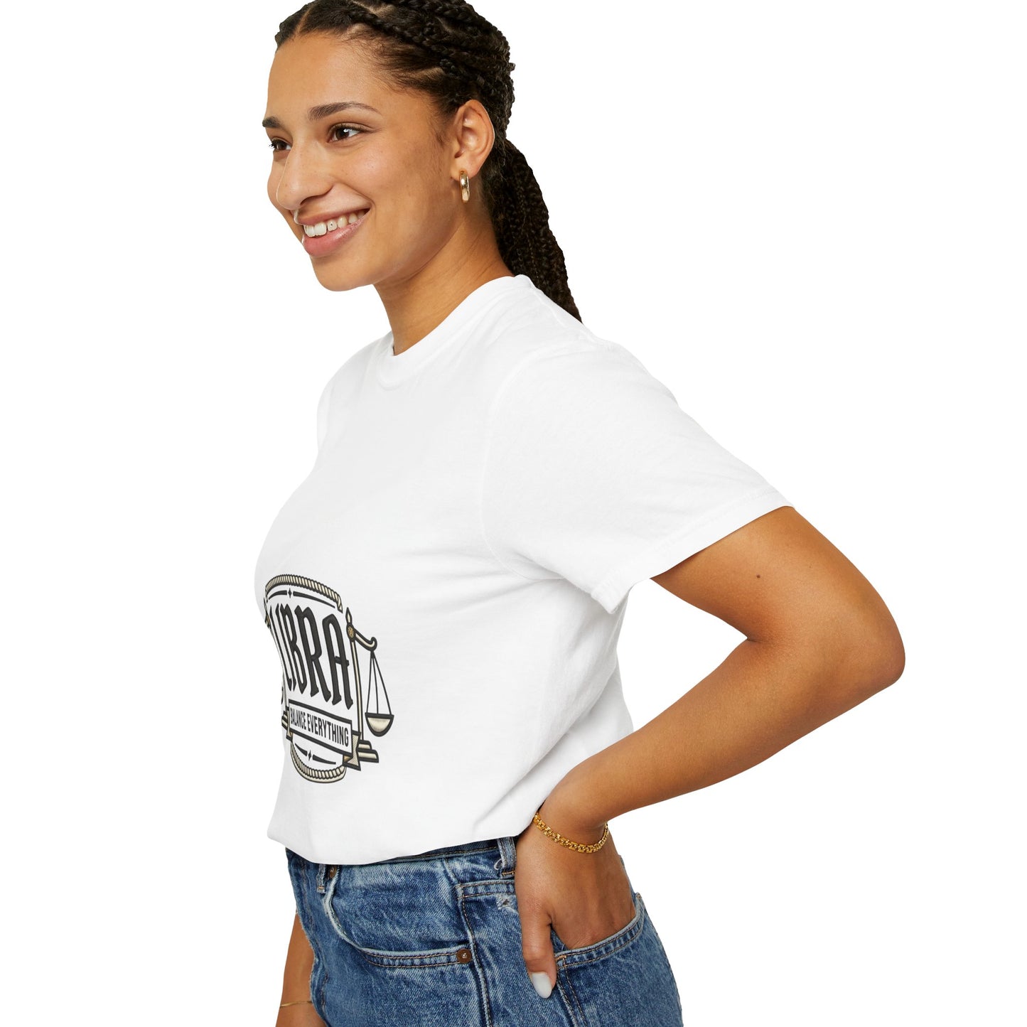 Libra Zodiac T-Shirt — "Balance Everything" Scales Design