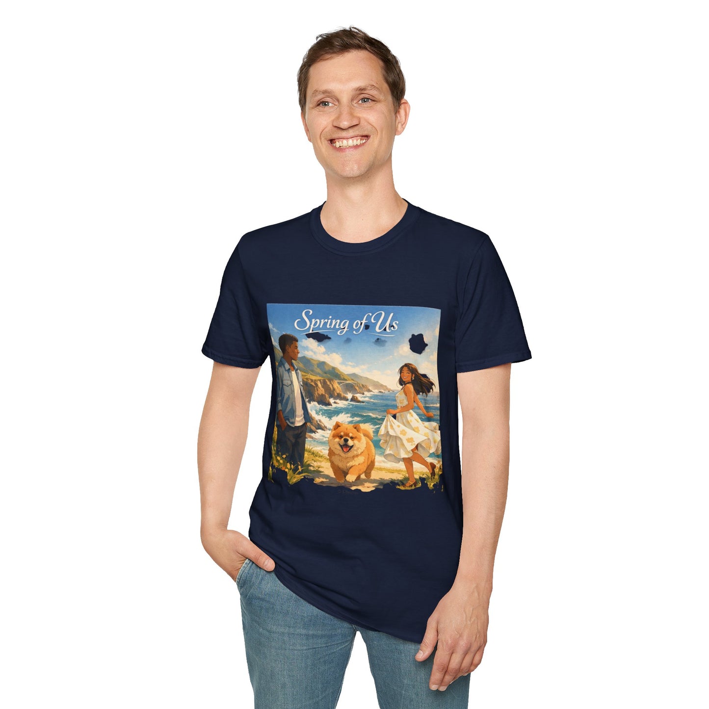 Spring of Us T-Shirt — Romantic Coastal Illustration Tee