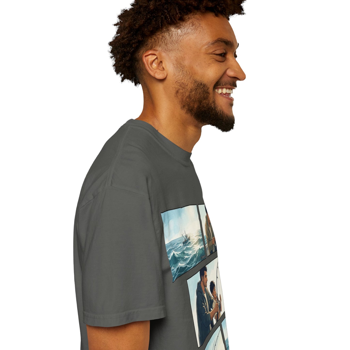 MORNING TIDES” (FATHER & SON EDITION) T-Shirt — Dad & Son Beach Fishing Graphic Tee