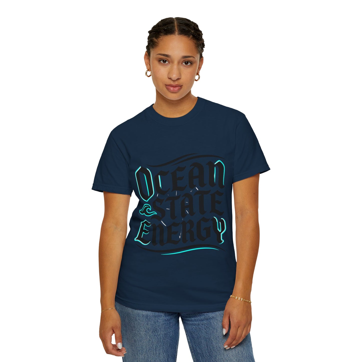 Ocean State Energy T-Shirt — Nautical Script Graphic Tee