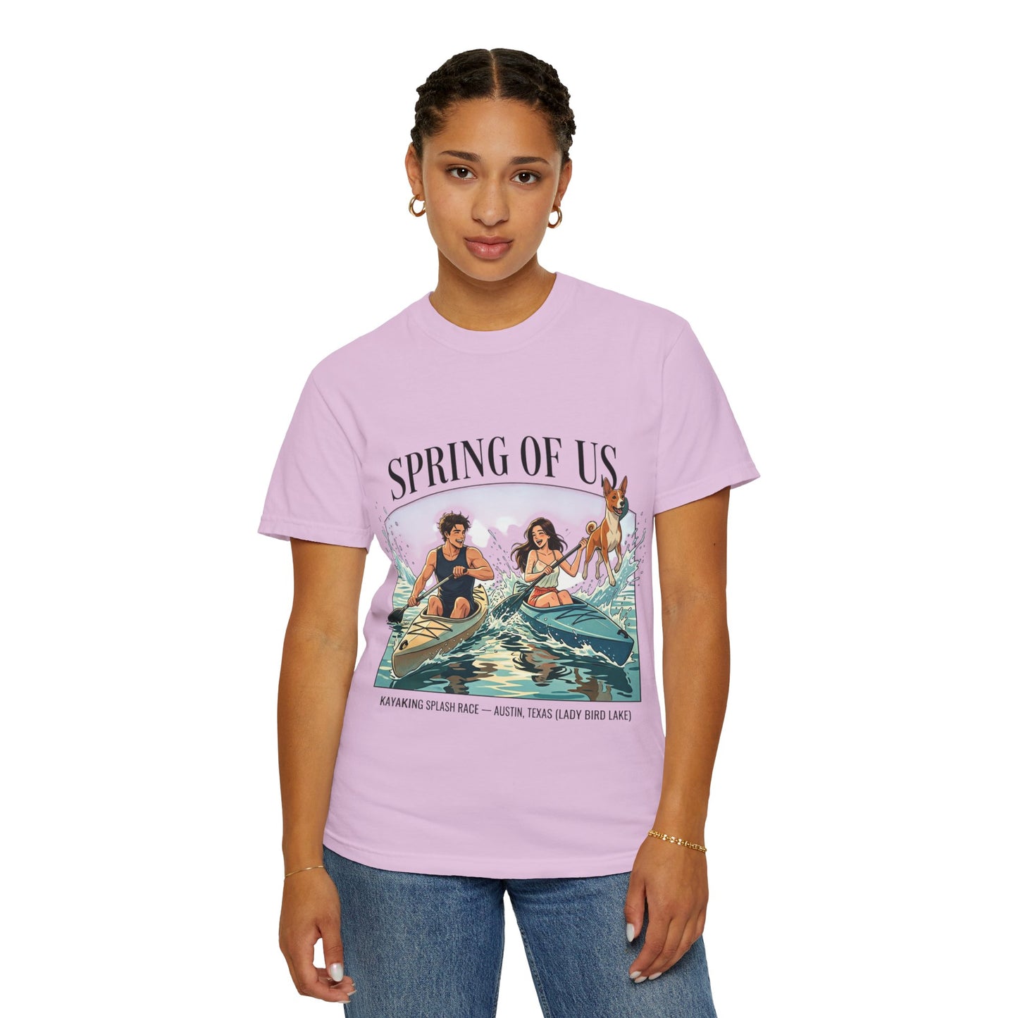 Spring of Us Kayaking T-Shirt — Retro Outdoor Adventure Tee