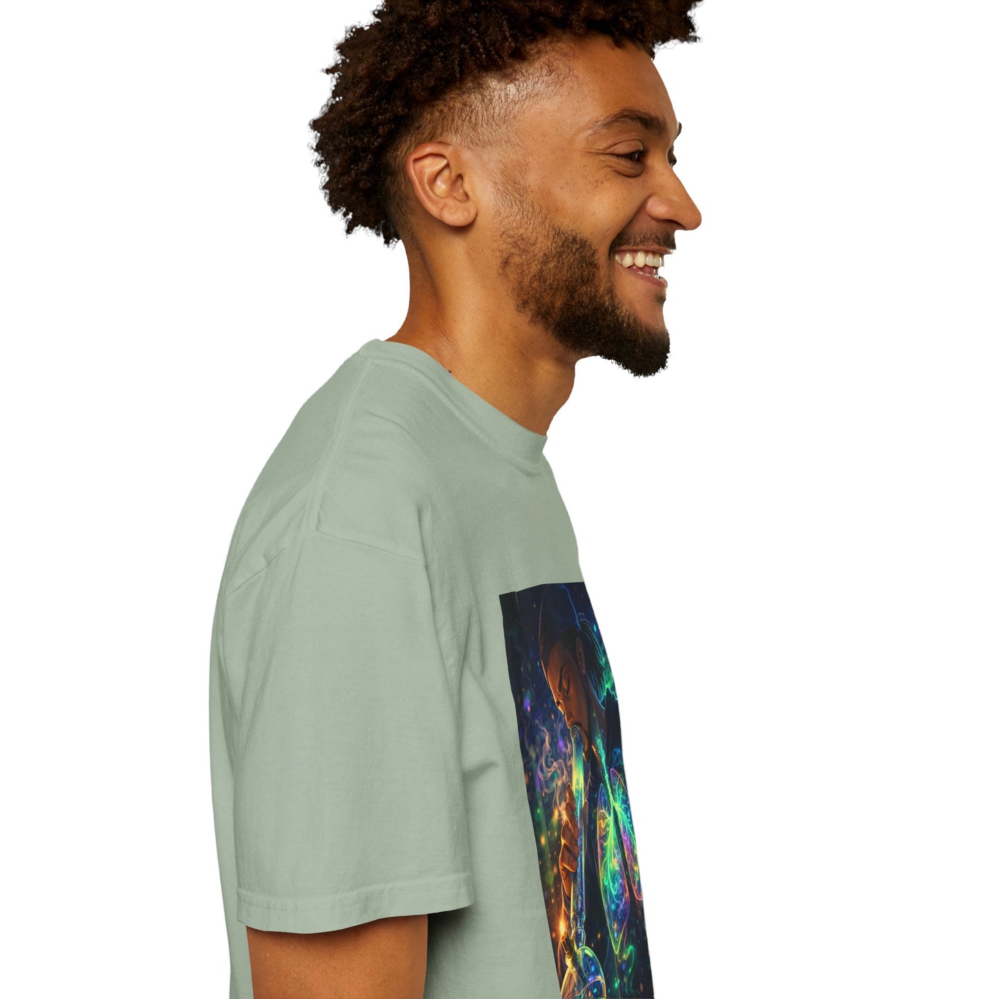 Cosmic Lungs T-Shirt — Neon Anatomical Art Tee