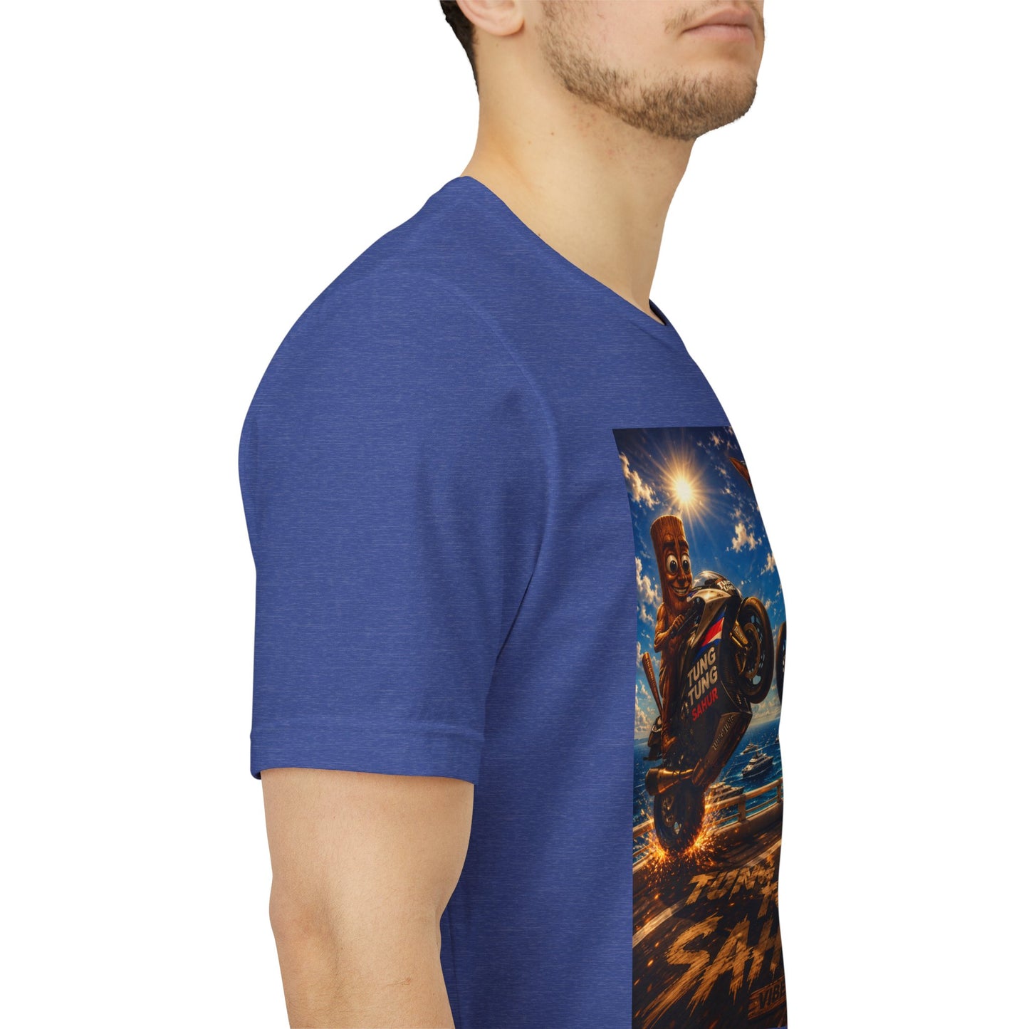 Motorcycle Stunt Tee — Sahara Riders Graphic T-Shirt