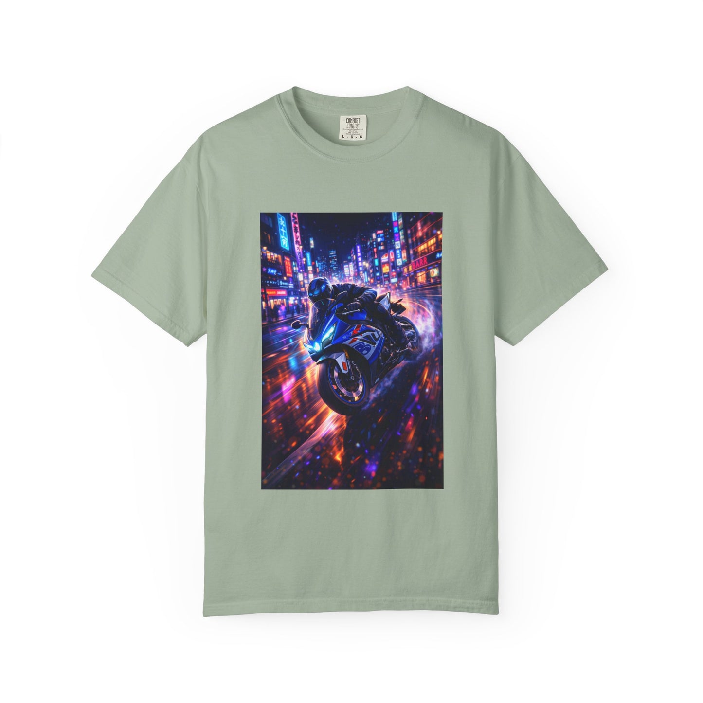 Suzuki GSX-R1000-NEON NIGHT RUN -  T-Shirt — Neon Night Rider Graphic Tee