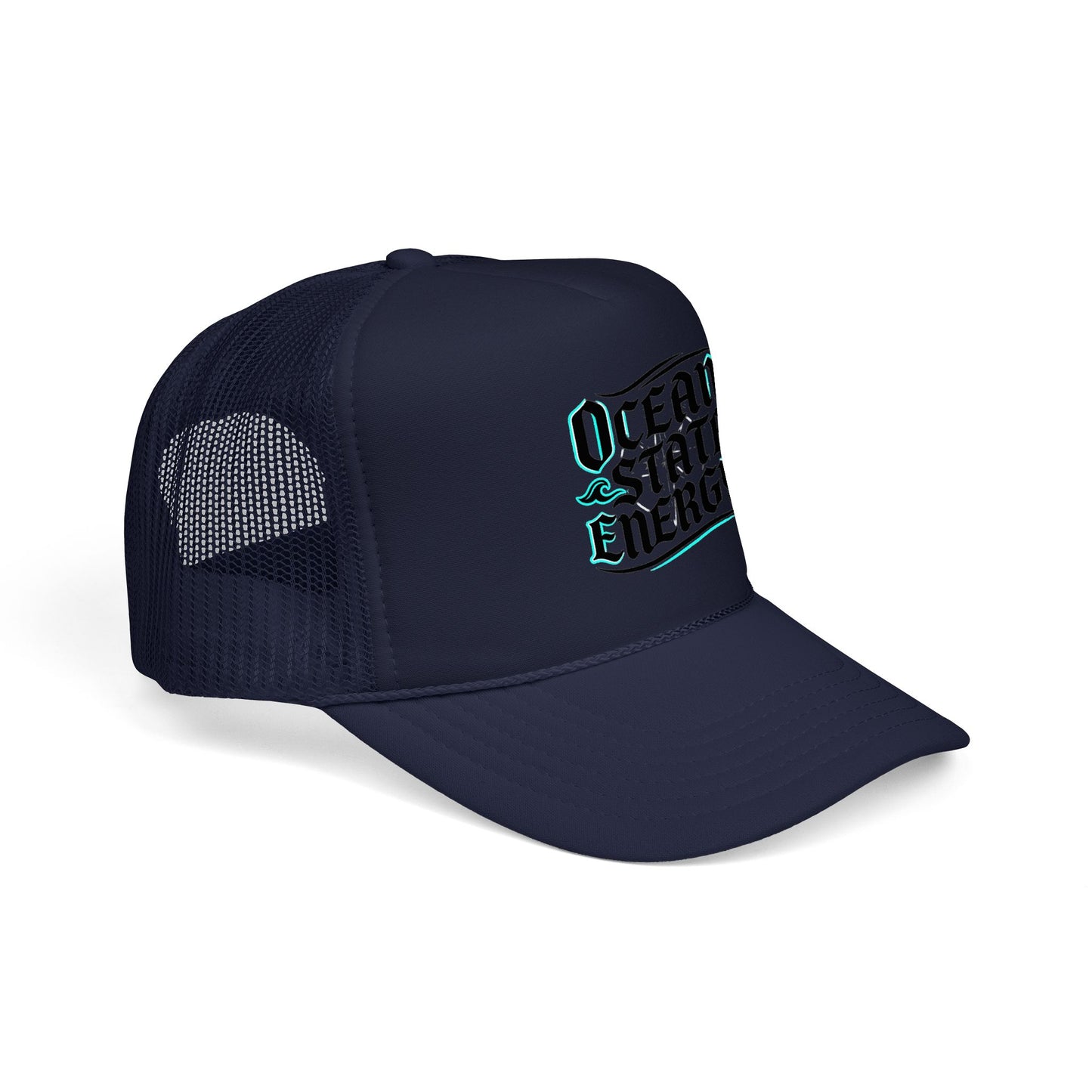 Clean Slate Energy Trucker Hat — Retro Script Foam Mesh Cap