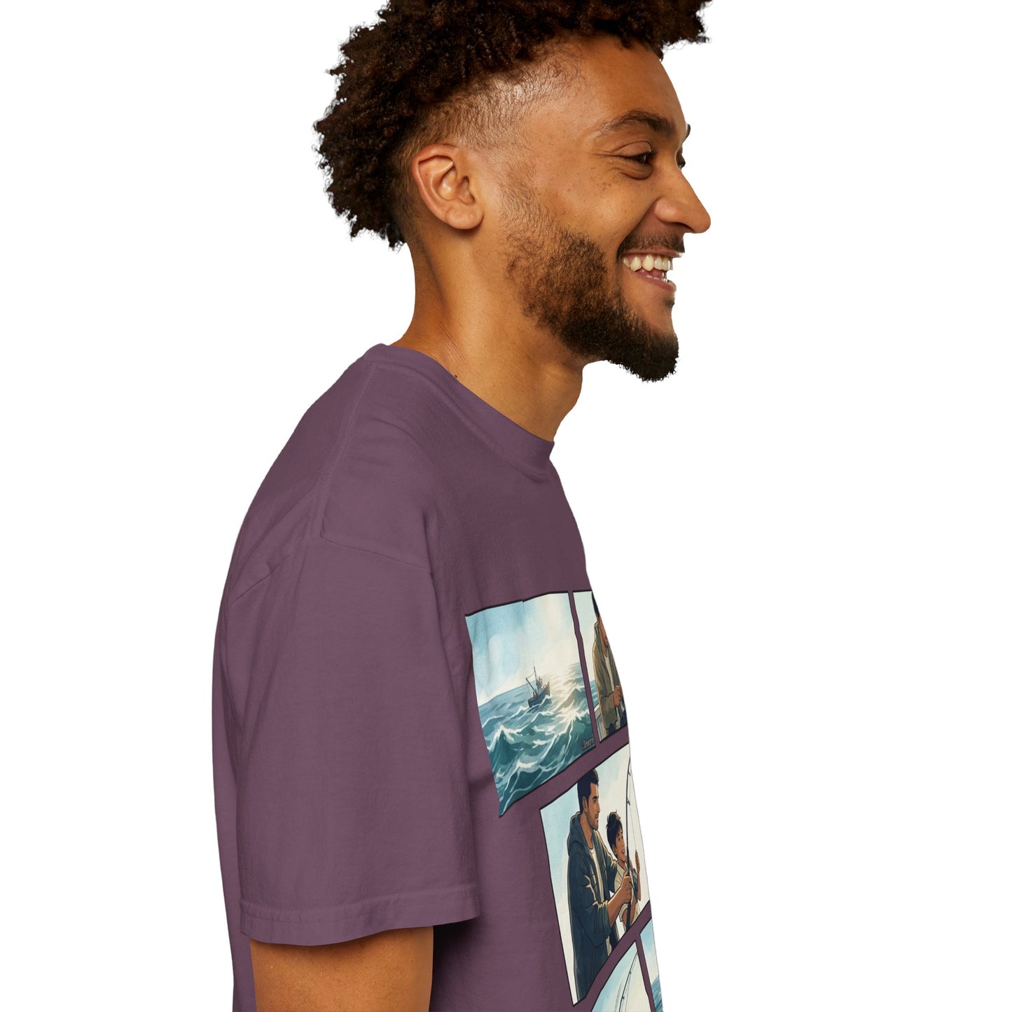 MORNING TIDES” (FATHER & SON EDITION) T-Shirt — Dad & Son Beach Fishing Graphic Tee