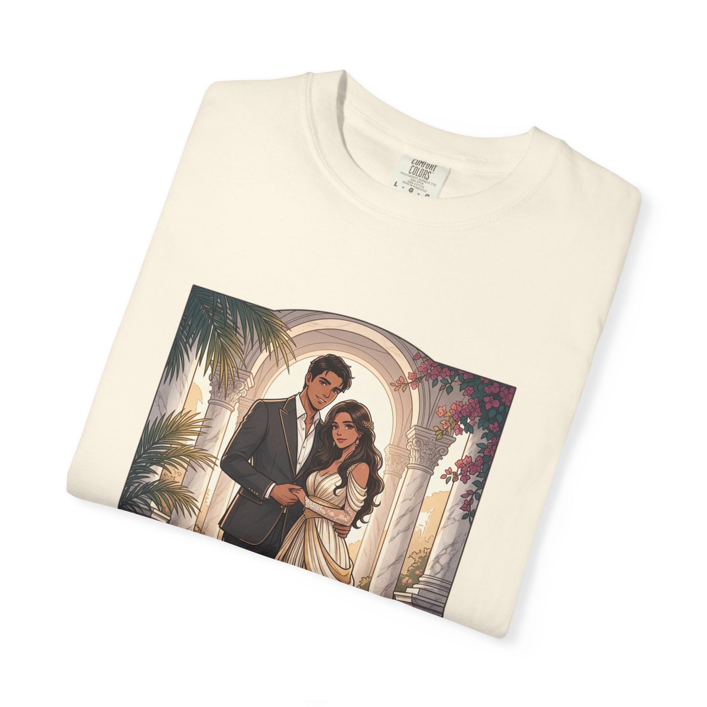Romantic Vintage Wedding Portrait T-Shirt — "In Every Lifetime, I'd Find You"
