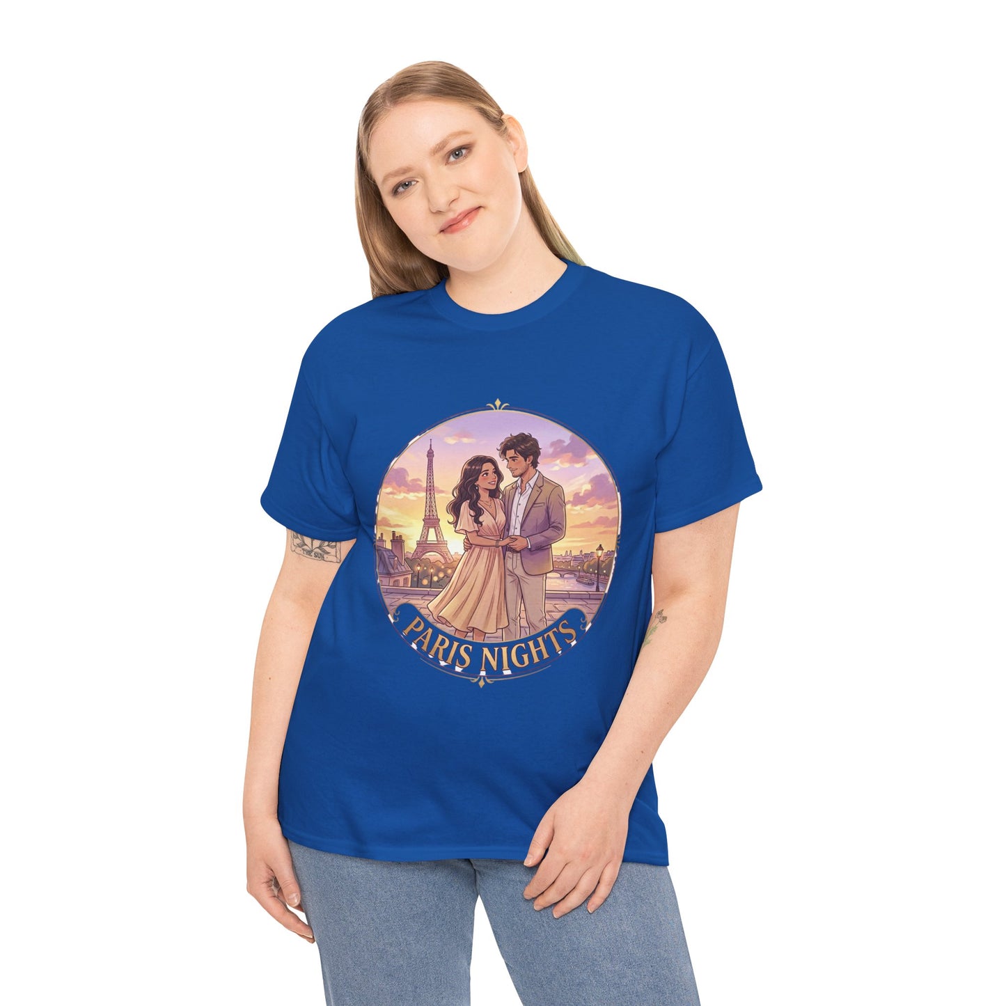 Paris Nights T-Shirt — Romantic Eiffel Tower Couple Tee