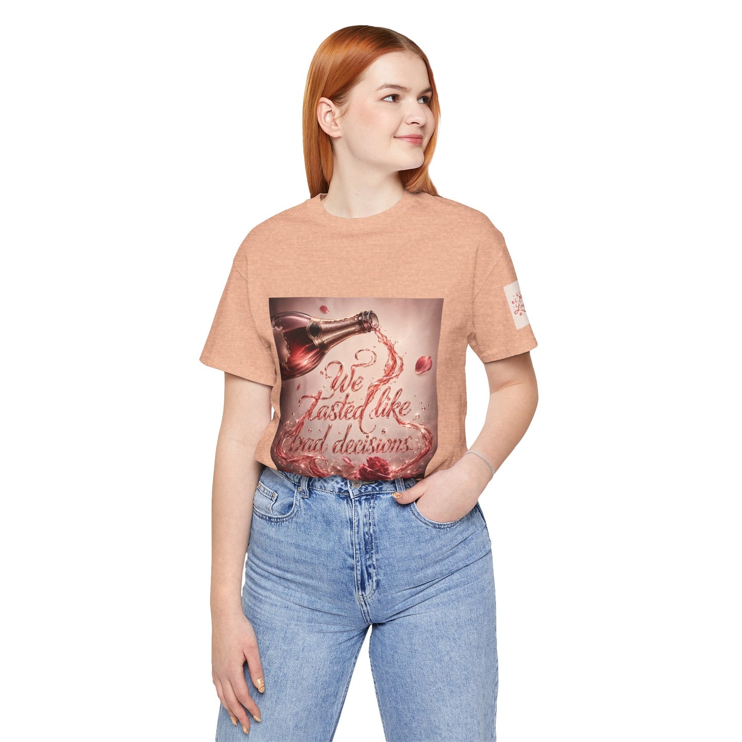 We Tasted Like Bad Decisions T shirt - Pink Champagne Pleasure Graphic Tee