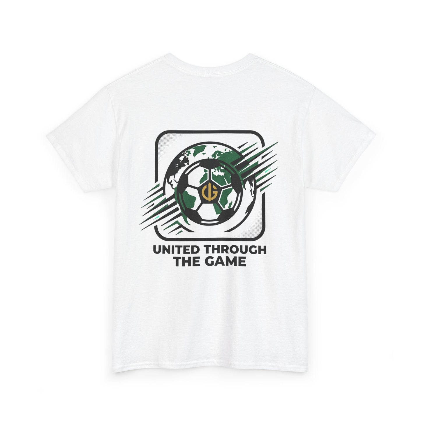 Soccer T-Shirt — "United Through the Game" Graphic Tee