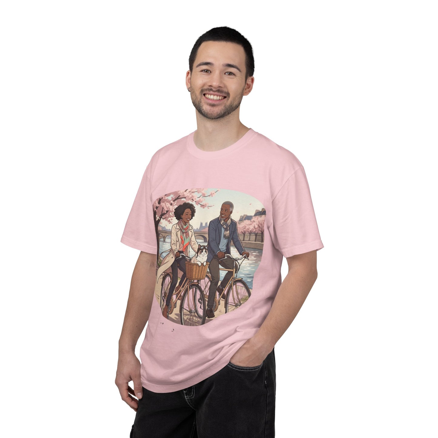 Couples Cherry Blossom Bike Ride T-Shirt