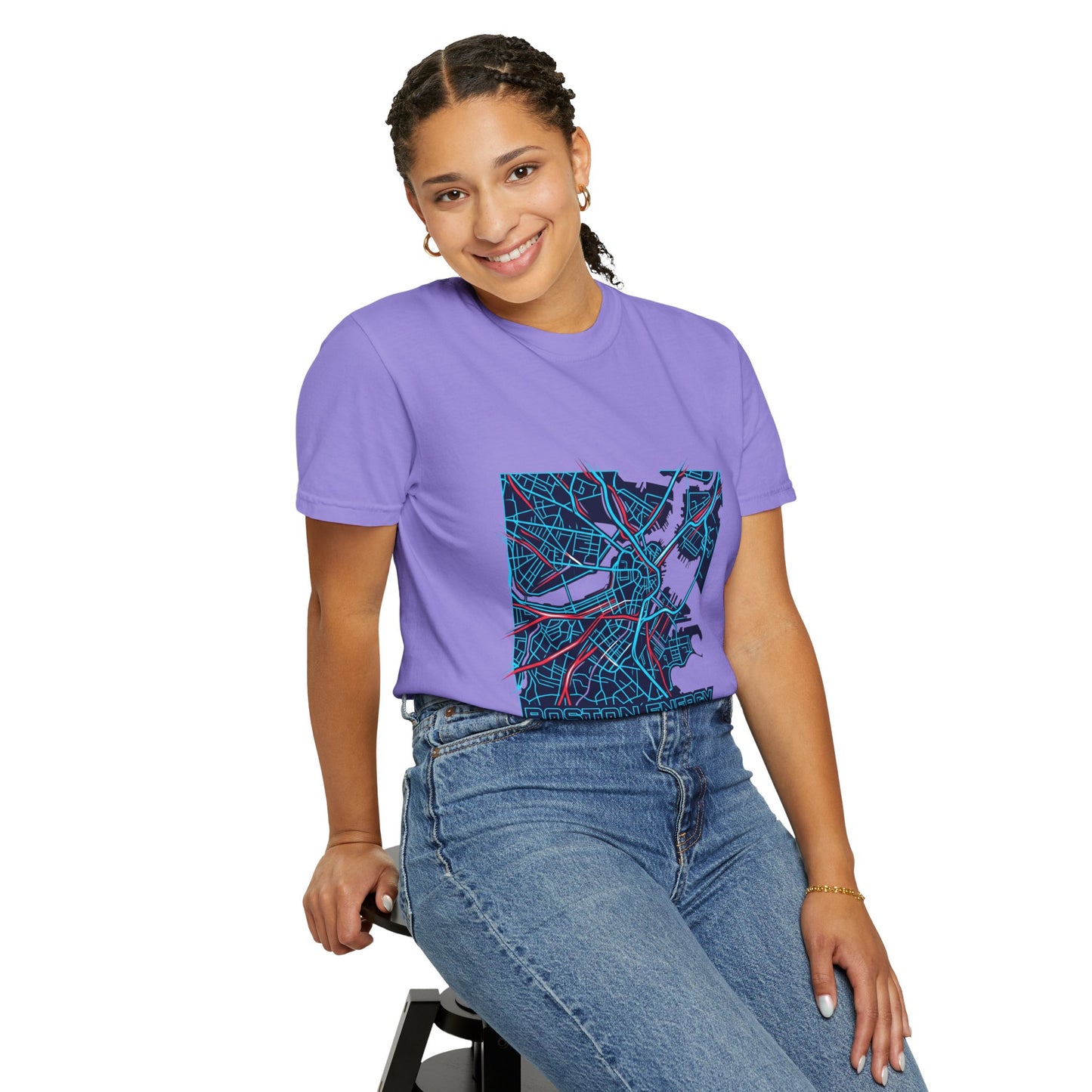 Boston Energy Map T-Shirt — City Map Graphic Tee