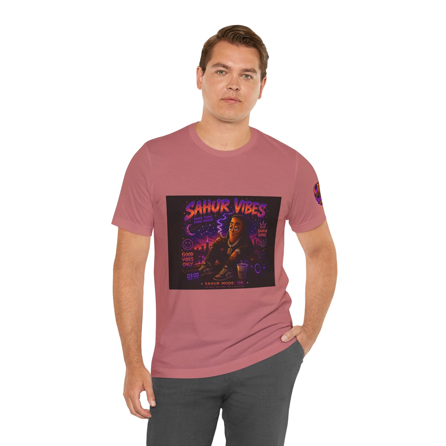 Tung Tung Tung Sahur SOLO Night Smoke DOLO Tee — Urban Chill Cartoon Design