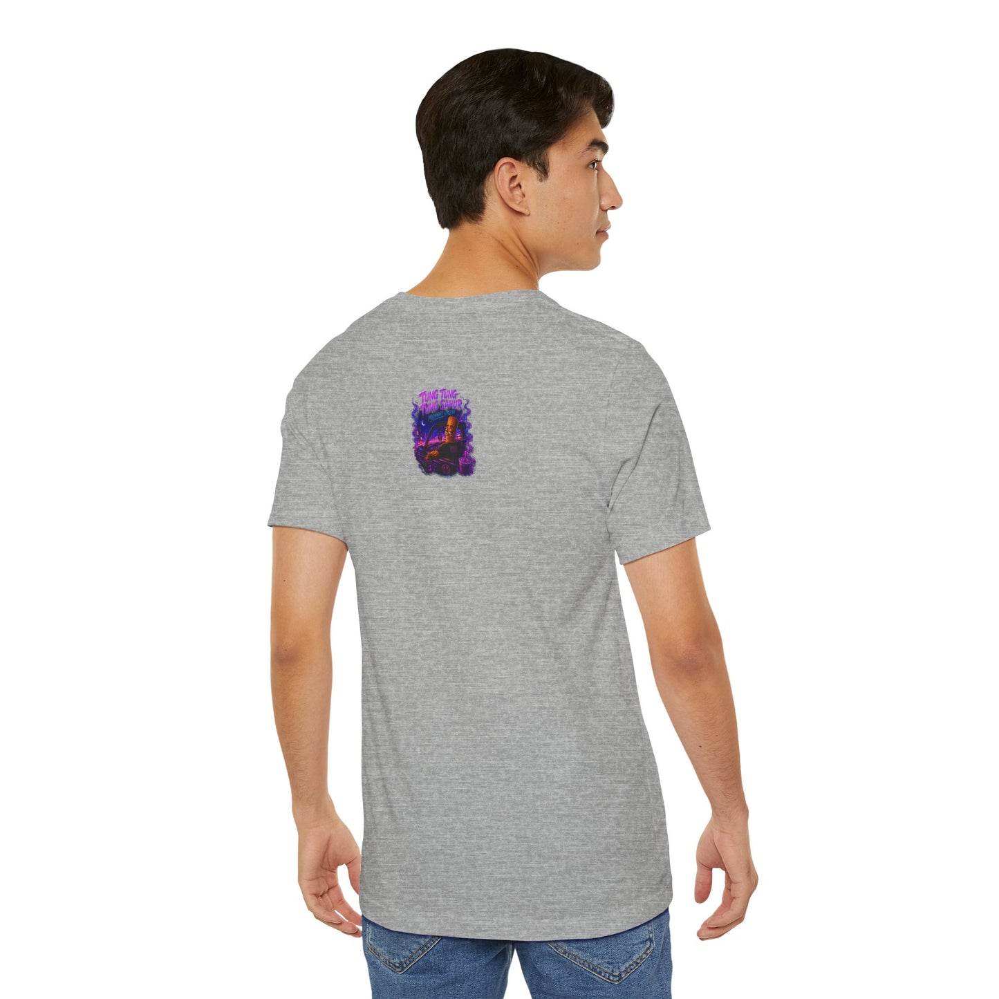 Tung Tung Tung Sahur Who Ride Like Us T-Shirt — Night Cruise Vaporwave Graphic Tee