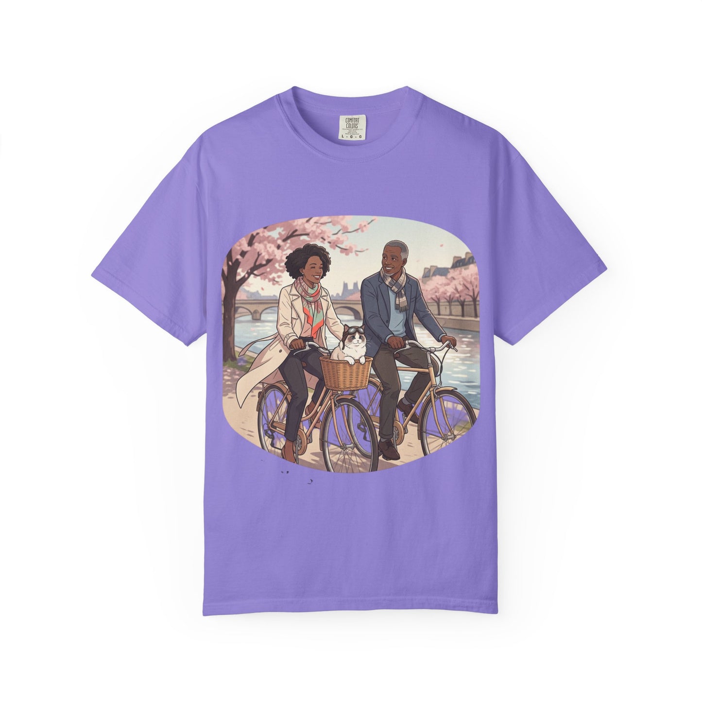 Couples Cherry Blossom Bike Ride T-Shirt