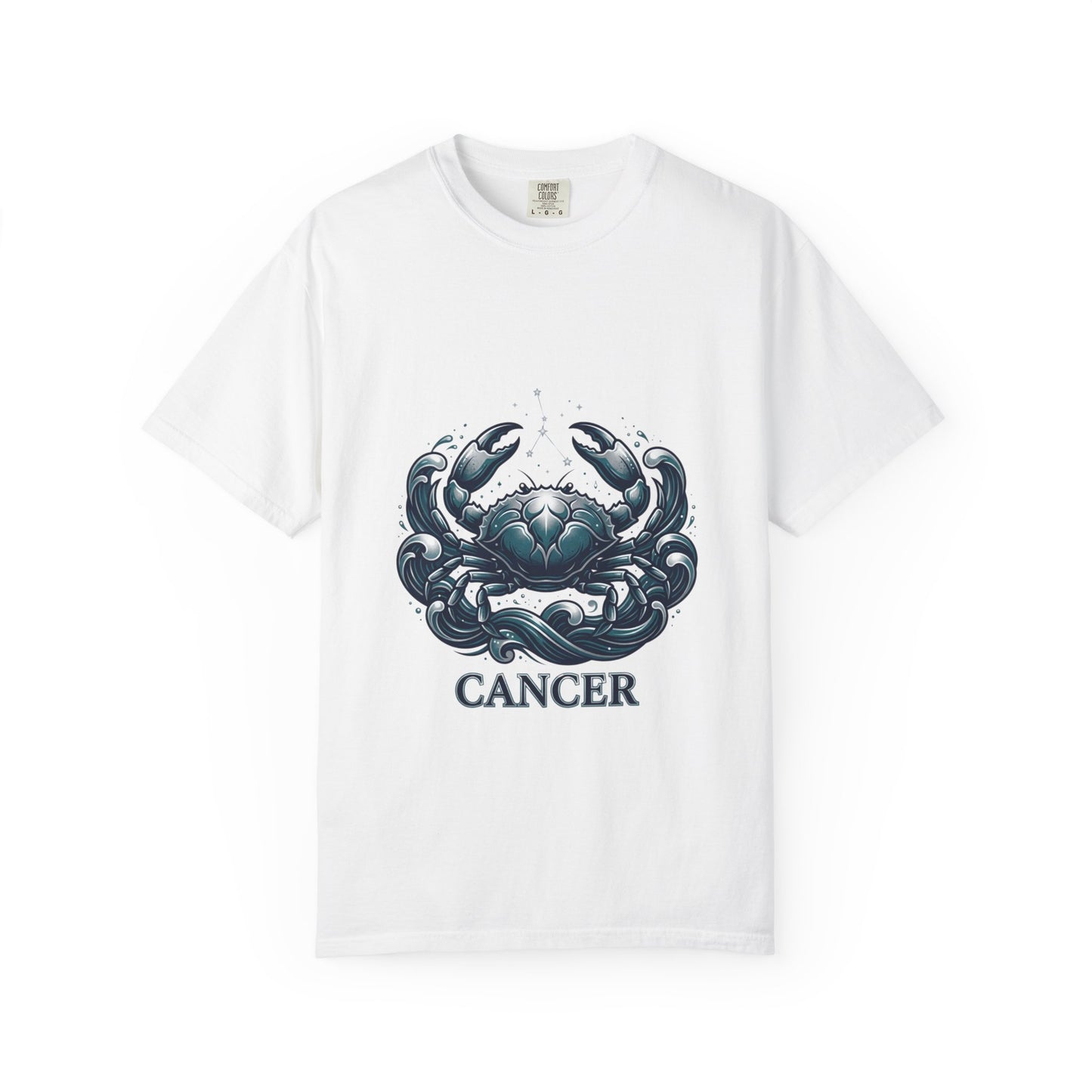 Cancer Zodiac T-Shirt — Stylized Crab Astrological Tee