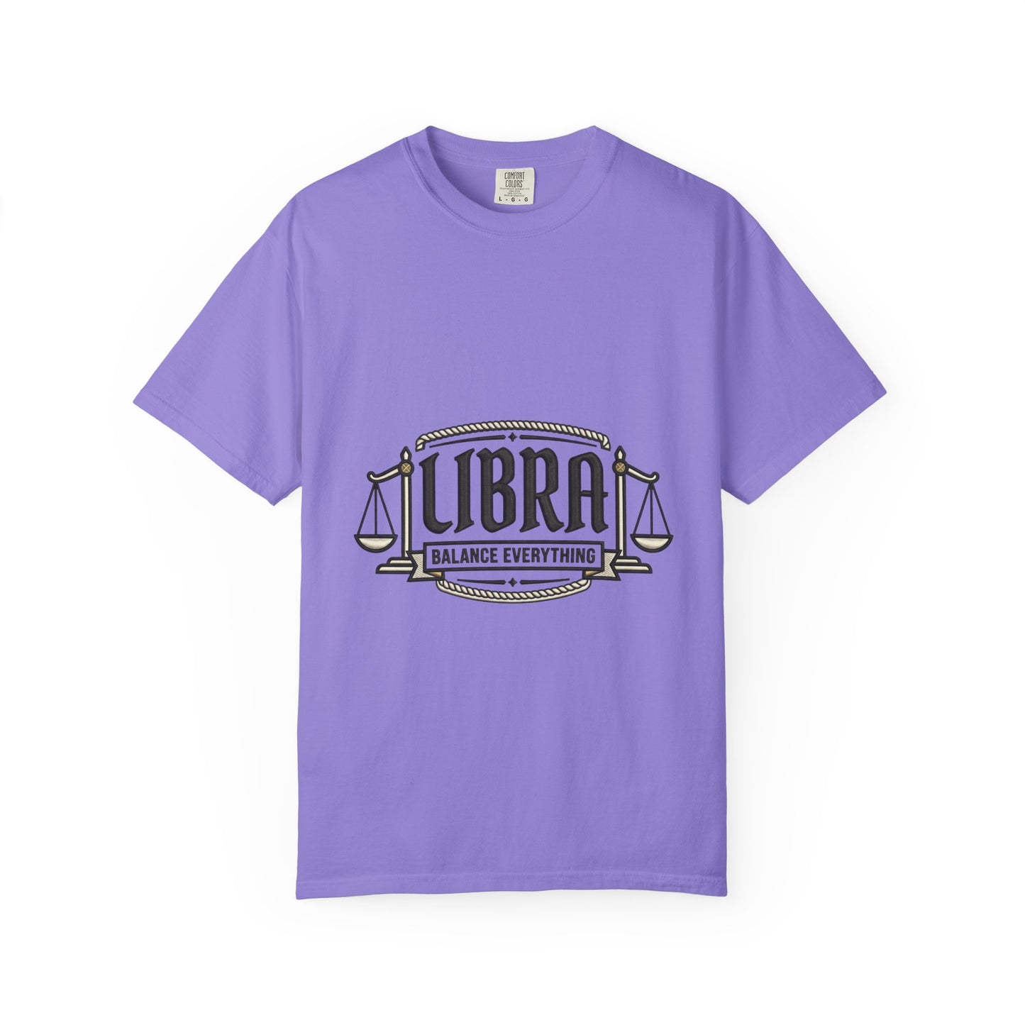 Libra Zodiac T-Shirt — "Balance Everything" Scales Design