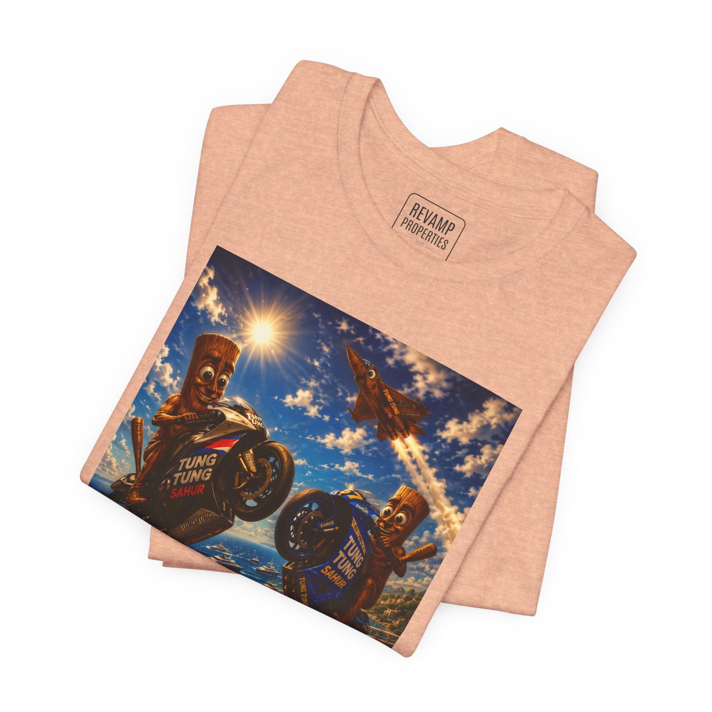 Motorcycle Stunt Tee — Sahara Riders Graphic T-Shirt