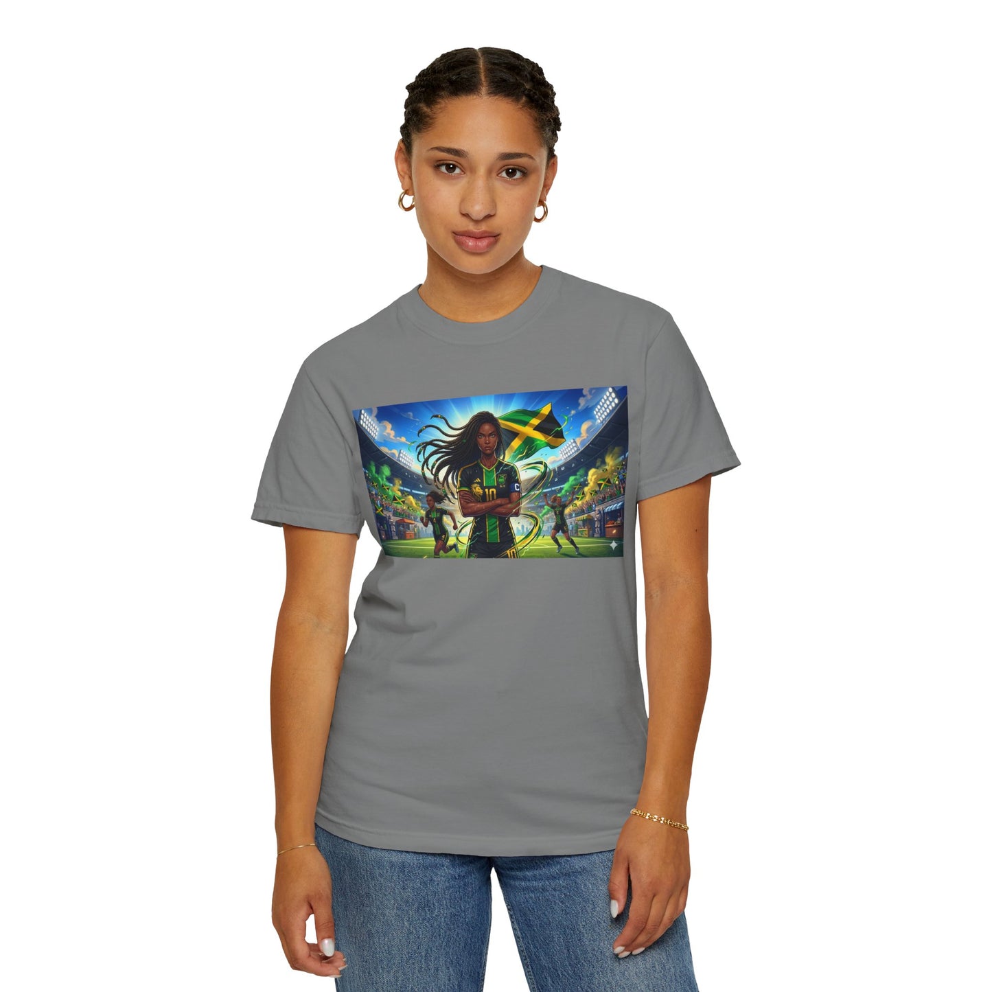 Jamaican Soccer Captain T-Shirt — Rasta Player Stadium Graphic Tee