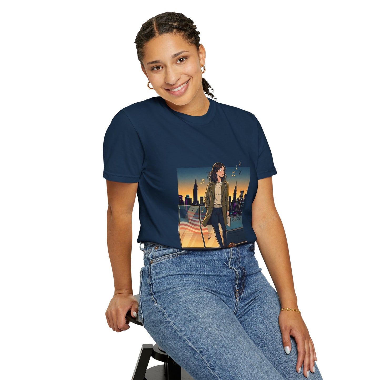 GLOBAL ENERGY: HER CITY, HER STORY— City Sunset Graphic T-Shirt