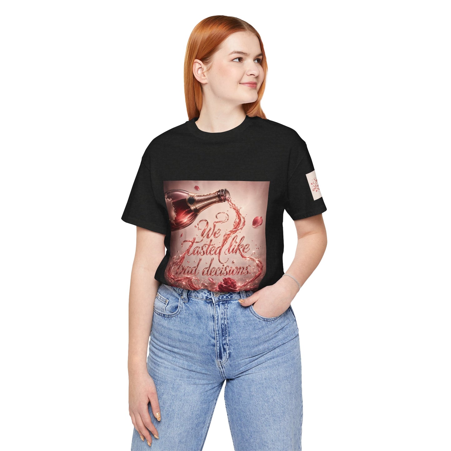 We Tasted Like Bad Decisions T shirt - Pink Champagne Pleasure Graphic Tee