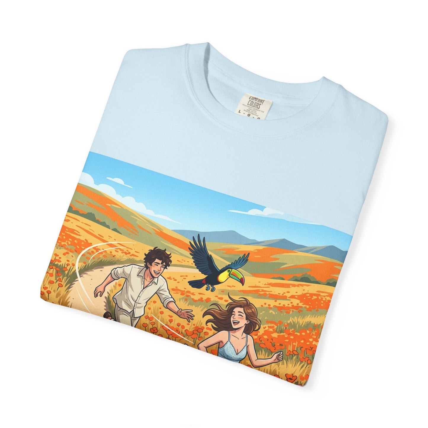 Spring of Us T-Shirt — Romantic Field Illustration Tee