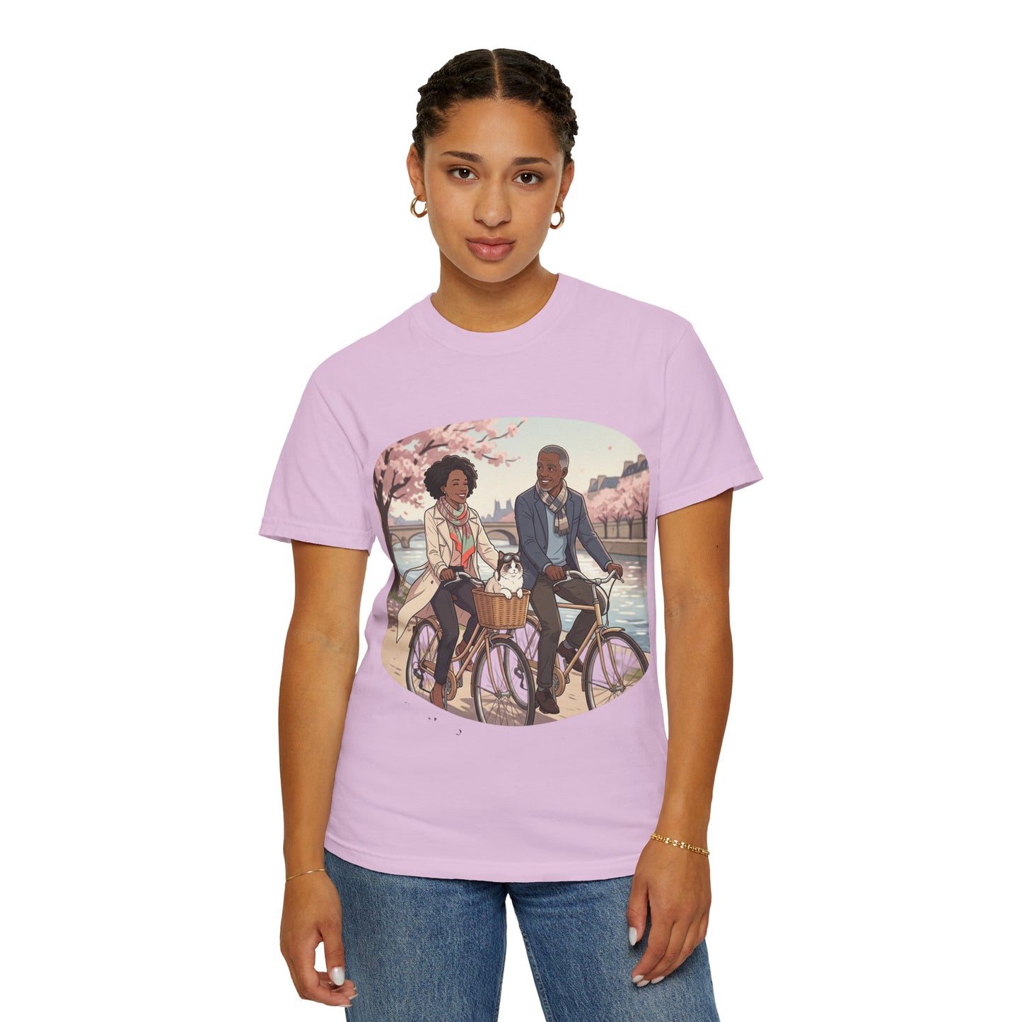 Couples Cherry Blossom Bike Ride T-Shirt