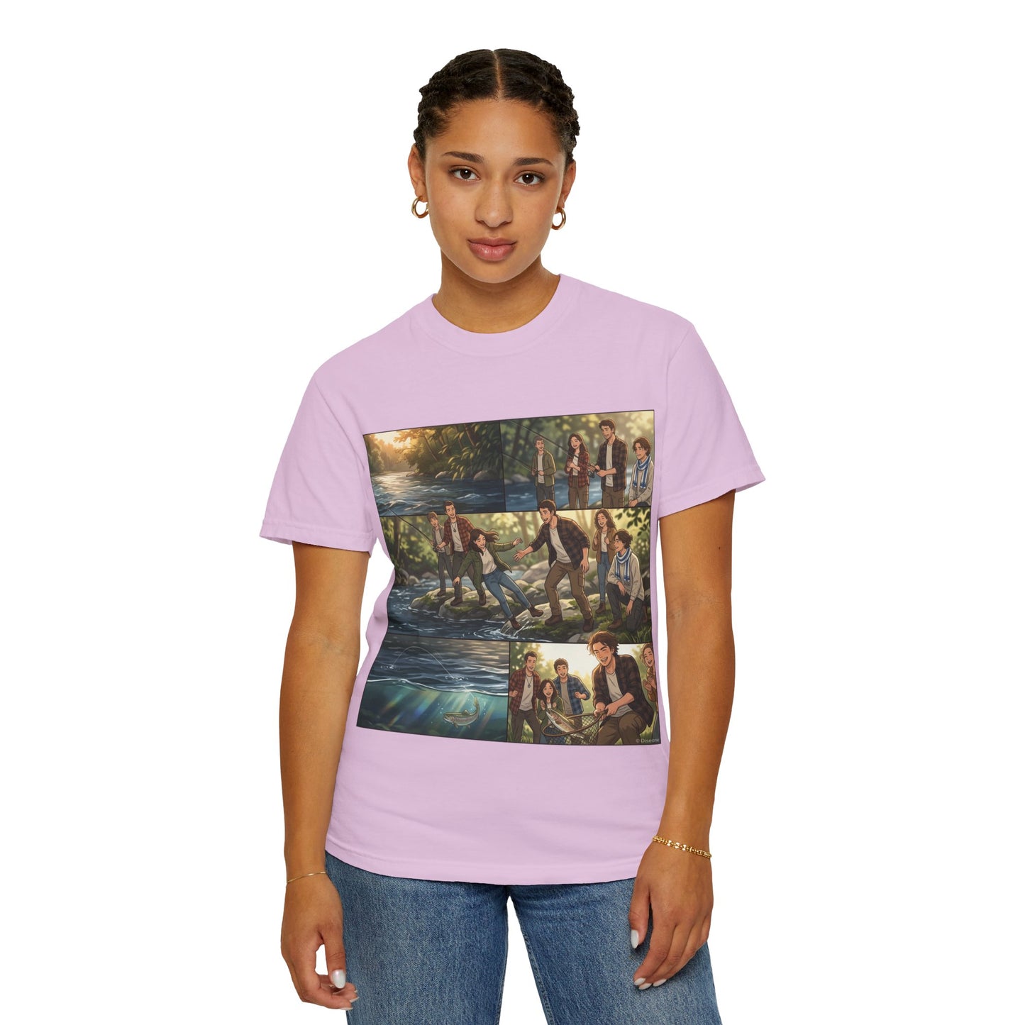 Band Photo Collage T-Shirt – Retro River Scene Crew Tee