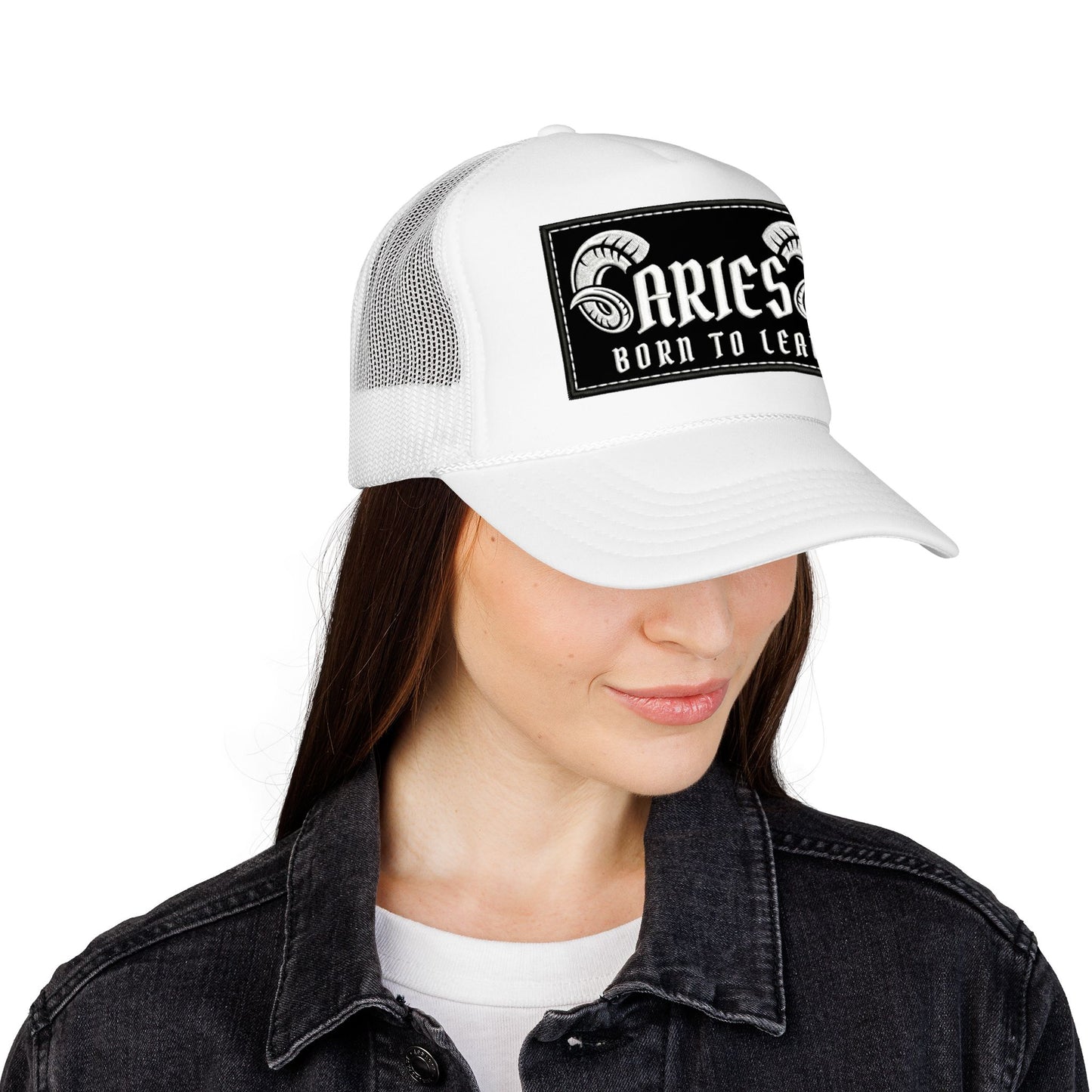 Trucker Hat - Aries 'Born to Lead' Zodiac Cap