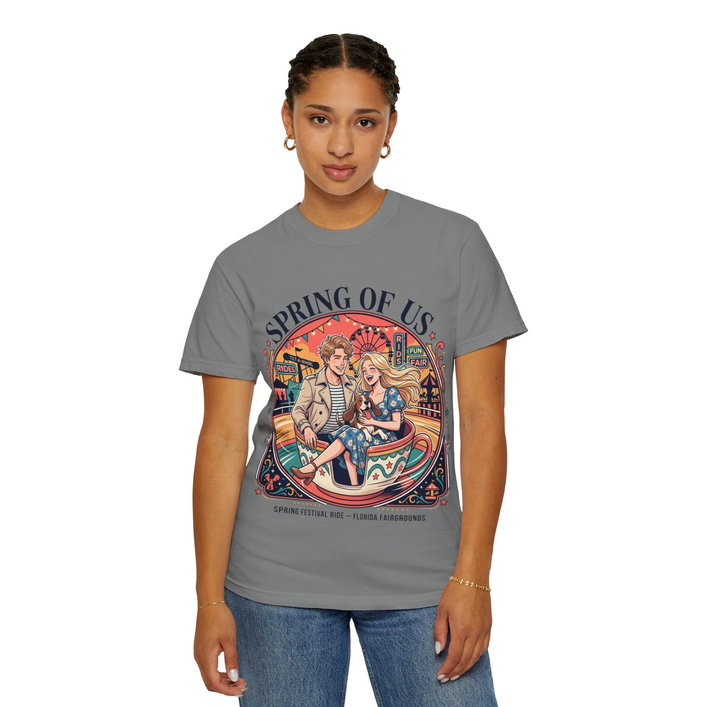 Spring of Us T-Shirt — Retro Carnival Couple Tee (Spring Festival Concert)