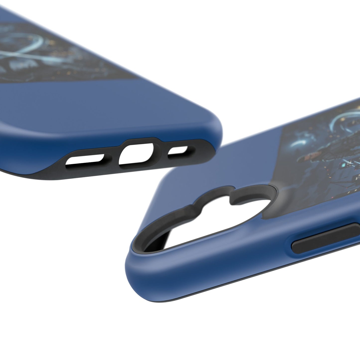 Magnetic Impact-Resistant Phone Case — Night Warrior Sci‑Fi Design