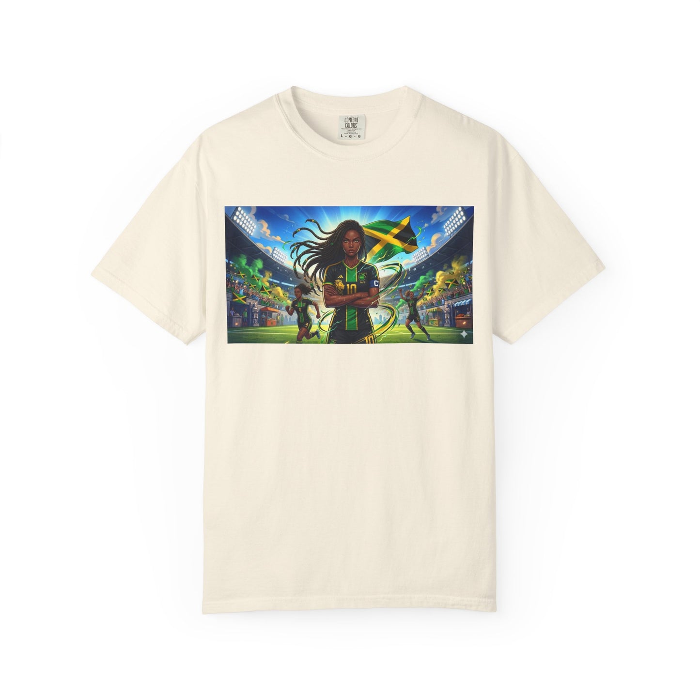 Jamaican Soccer Captain T-Shirt — Rasta Player Stadium Graphic Tee