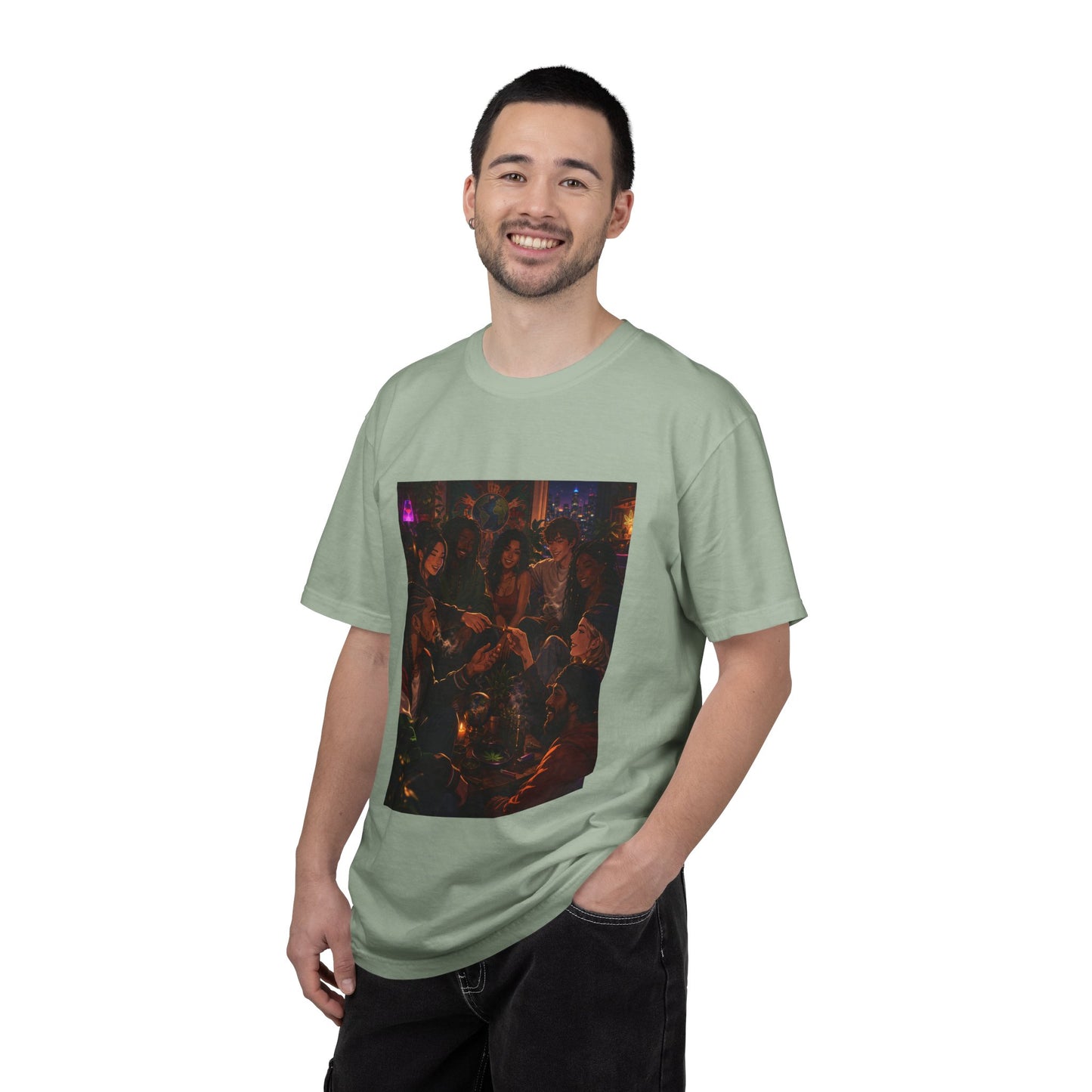 OUR MEMORIES - Vintage Night Party Scene T-Shirt