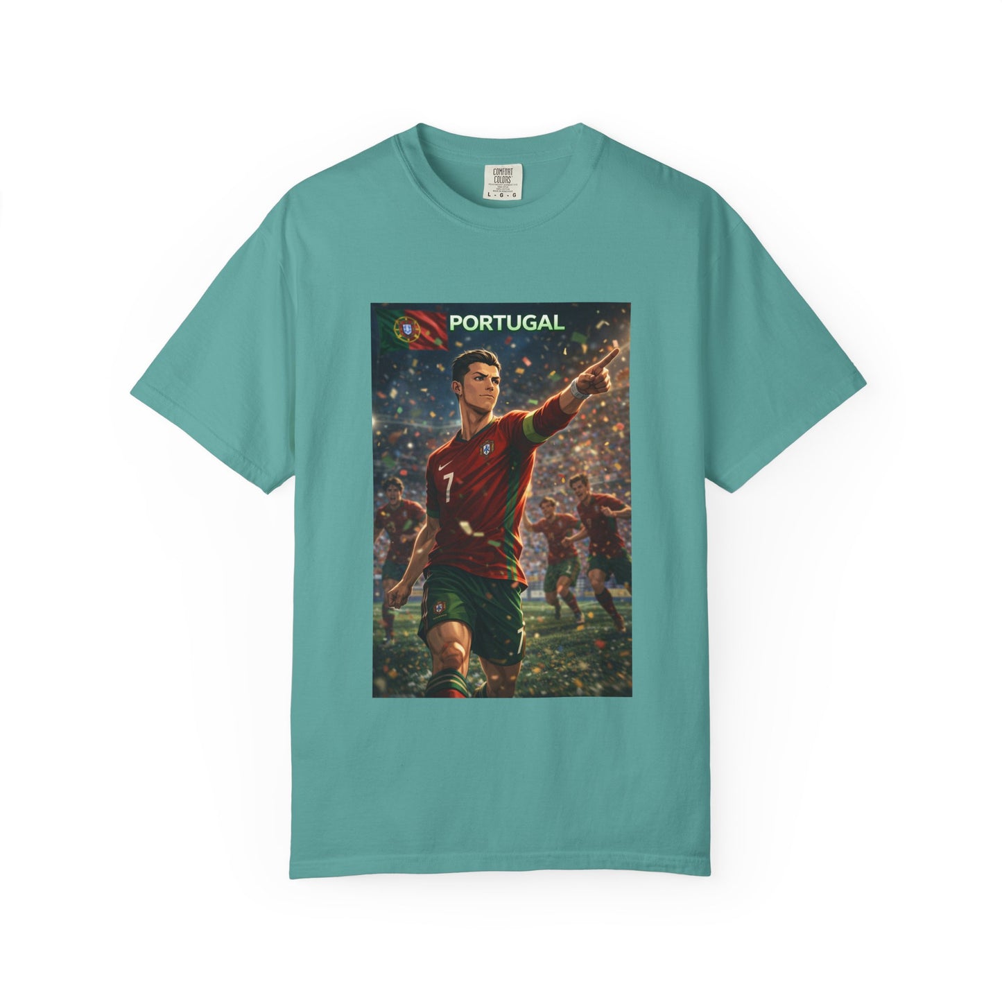 Portugal Soccer Poster T-Shirt — Cristiano Ronaldo Tribute Tee